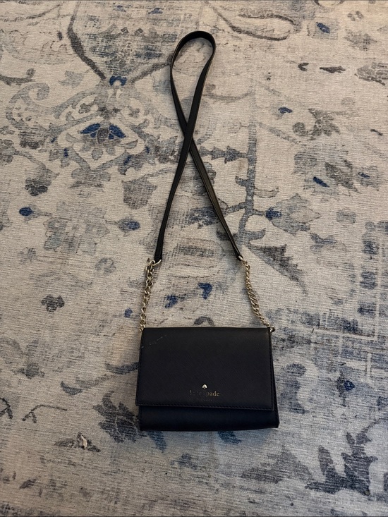 kate spade Handbags - kate spade Black Leather Crossbody with Gold Chain Strap
